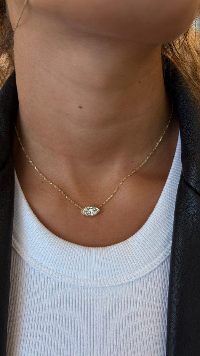 שרשרת 1.5 קראט יהלום מעבדה מרקיזה